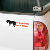 hs, mijn andere ritje heeft een zadel bumpersticker (Op Truck)