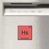 Hs - Scheikunde Element Symbool Funny T-Shirt Magneet (Insitu (Vaatwasser))