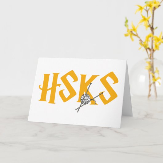 HSKS-Wenskaarten Kaart (Gele Bloem)