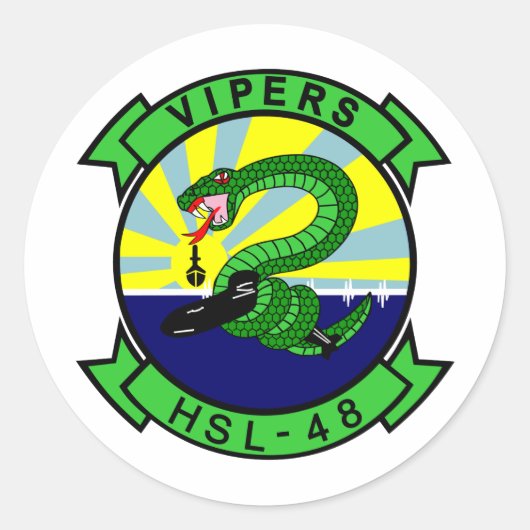 HSL-48 Vipers Ronde Sticker (Voorkant)
