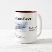 HSL-490 "Scorpion"-helikopter tegen onderzeeërs Tweekleurige Koffiemok (Voorkant rechts)