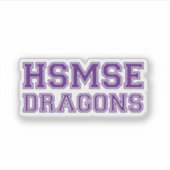 HSMSE Custom-Cut Vinyl Sticker (Voorkant)