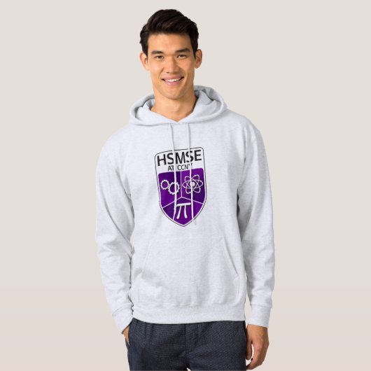 HSMSE Pull-over Hoodie in Ash Gray (Voorkant volledig)