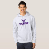 HSMSE Pull-Over Hoodie in Ash Grey (Voorkant volledig)