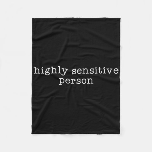 Hsp Hoog Sensitief Persoon Weersta Fleece Deken (Voorkant)