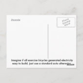 HSU-trainingsfiets 12 volt-energiecentrale Briefkaart (Achterkant)