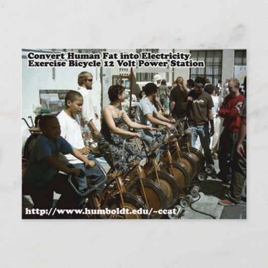 HSU-trainingsfiets 12 volt-energiecentrale Briefkaart (Voorkant)