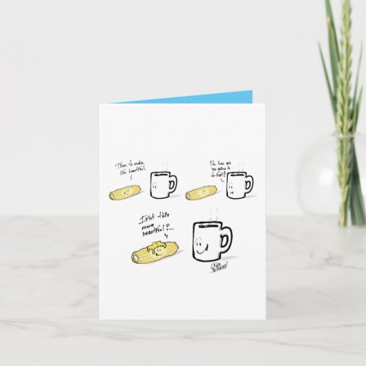 HTC Maiskolf en koffiemok kaart (Voorkant)