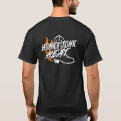 HTH Flaming Boot T-shirt (wit) (Achterkant)