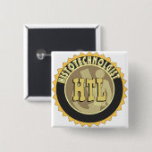 HTL BADGE HISTOTECHNOLOGISCH HISTOLOGISCHE TEKST VIERKANTE BUTTON 5,1 CM (Voorkant /achterkant)
