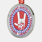 HTL HISTOTECHNOLOGIST SPECIALIST LOGO RUND LAB METALEN ORNAMENT (Links)