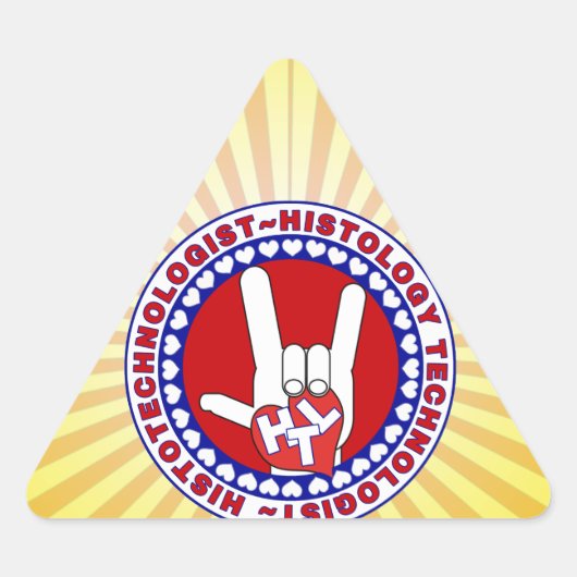 HTL HISTOTECHNOLOGIST SPECIALIST LOGO RUND LAB STICKER (Voorkant)