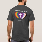 HTLC Reconcling in Christ Rainbow Heart T-Shirt (Achterkant)