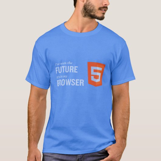 Html5 Het toekomstige Browser shirt 03 (Voorkant)