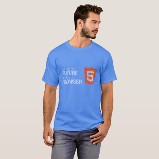 Html5 Het toekomstige Browser shirt 03 (Voorkant volledig)