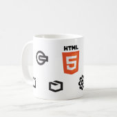 HTML5-Mok Koffiemok (Voorkant links)