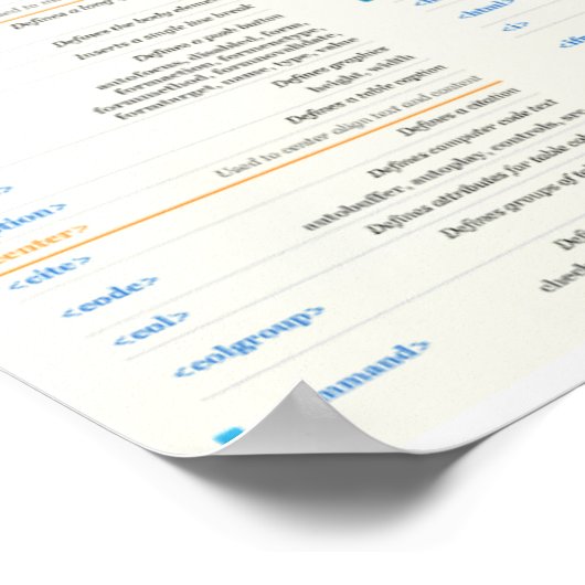 HTML5 Poster van het blad Cheat (Hoek)