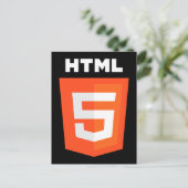 HTML 5-Logo Briefkaart (Staand voorkant)