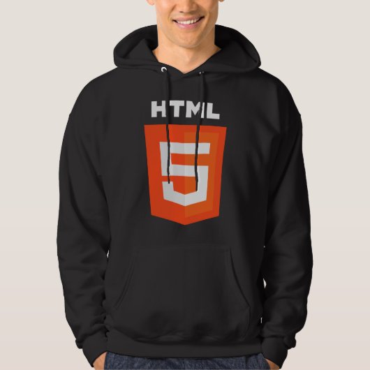 HTML 5-Logo Officiële W3 W3C Hoodie (Voorkant)