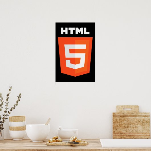 HTML 5-Logo Poster (Keuken)