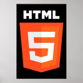 HTML 5-Logo Poster (Voorkant)