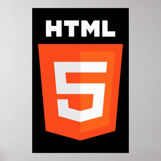 HTML 5-Logo Poster (Voorkant)