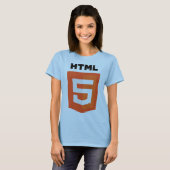 HTML 5-logo T-shirt (Voorkant volledig)