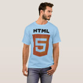 HTML 5-logo T-shirt (Voorkant volledig)