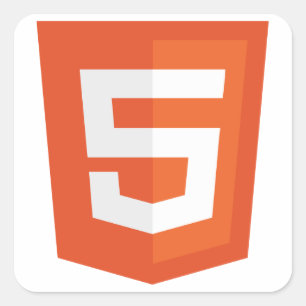 HTML 5 VIERKANTE STICKER
