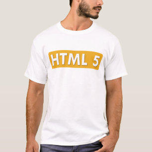 HTML 5 - Zacht Wit "Vrij het Web" T-shirt