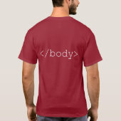 HTML Body Label - Openen en sluiten T-shirt (Achterkant)