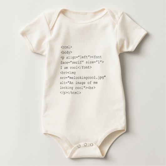 HTML-code "I Am Cool" T-shirt (Voorkant)