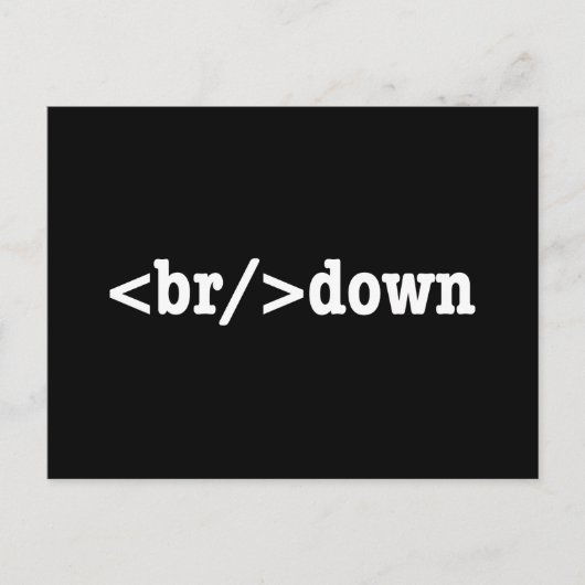 HTML-code uitsplitsing Briefkaart (Voorkant)