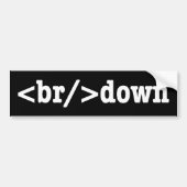 HTML-code uitsplitsing Bumpersticker (Voorkant)