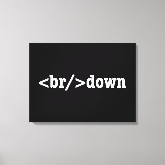 HTML-code uitsplitsing Canvas Afdruk (Voorkant)