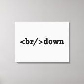 HTML-code uitsplitsing Canvas Afdruk (Voorkant)