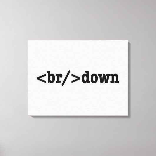 HTML-code uitsplitsing Canvas Afdruk (Voorkant)