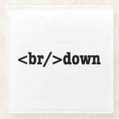 HTML-code uitsplitsing Glazen Onderzetter (Voorkant)