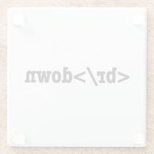 HTML-code uitsplitsing Glazen Onderzetter (Achterkant)