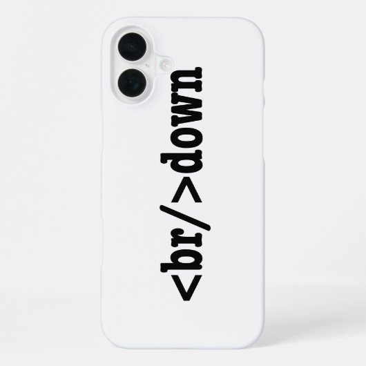 HTML-code uitsplitsing iPhone Hoesje (Achterkant)
