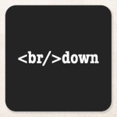 HTML-code uitsplitsing Kartonnen Onderzetters (Voorkant)