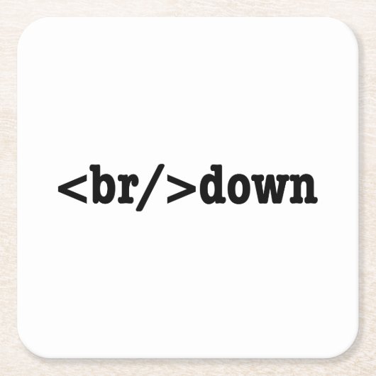 HTML-code uitsplitsing Kartonnen Onderzetters (Voorkant)