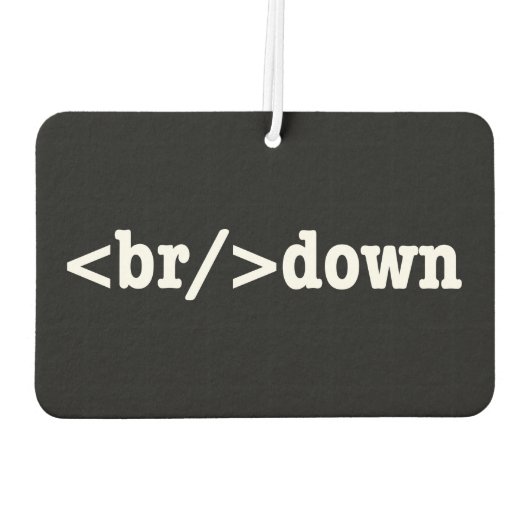 HTML-code uitsplitsing Luchtverfrisser (Achterkant)