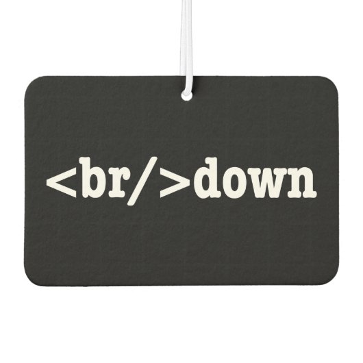 HTML-code uitsplitsing Luchtverfrisser (Voorkant)