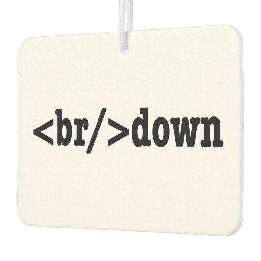 HTML-code uitsplitsing Luchtverfrisser (Links)