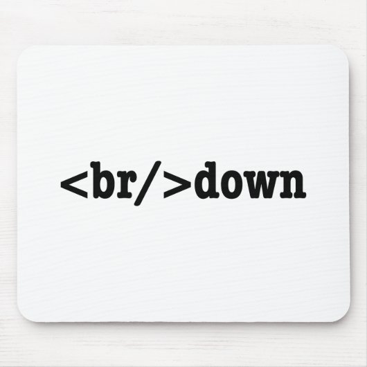 HTML-code uitsplitsing Muismat (Voorkant)