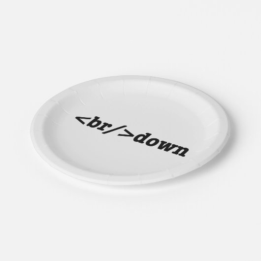 HTML-code uitsplitsing Papieren Bordje (Gekanteld)