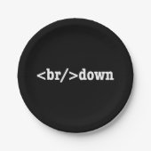 HTML-code uitsplitsing Papieren Bordje (Voorkant)