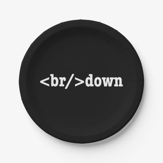 HTML-code uitsplitsing Papieren Bordje (Voorkant)