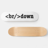 HTML-code uitsplitsing Persoonlijk Skateboard (Horizontaal)